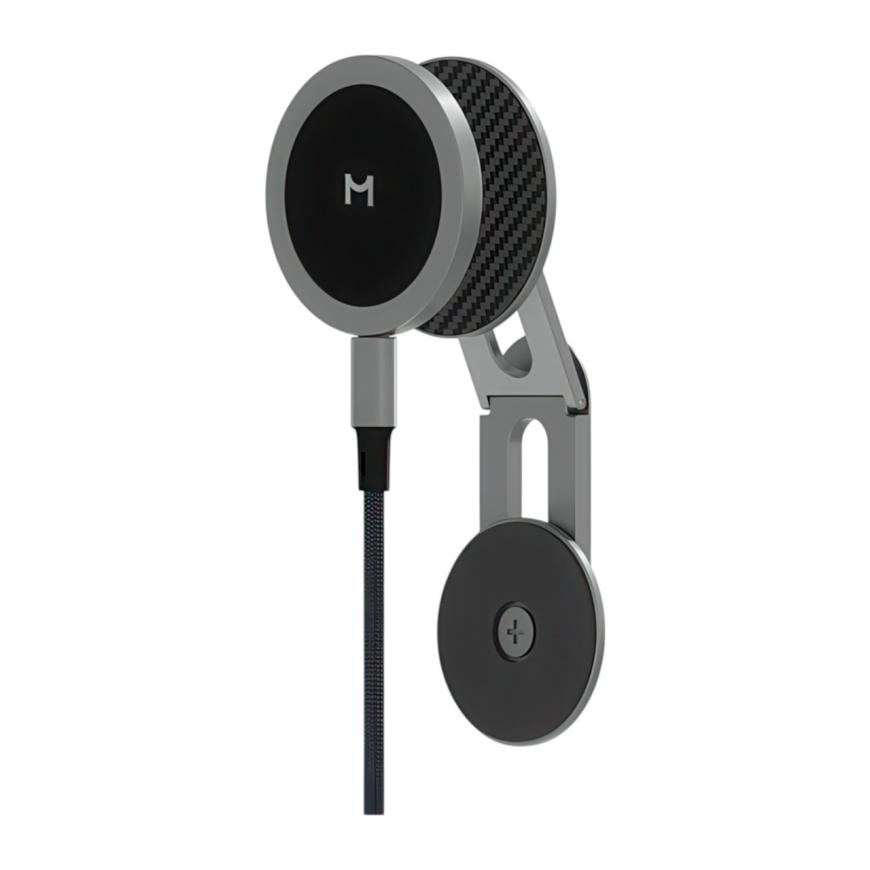 Зарядное устройство MagSafe с подставкой Magssory Coin и держатель MagSafe на клейкой основе на MacBook для iPhone